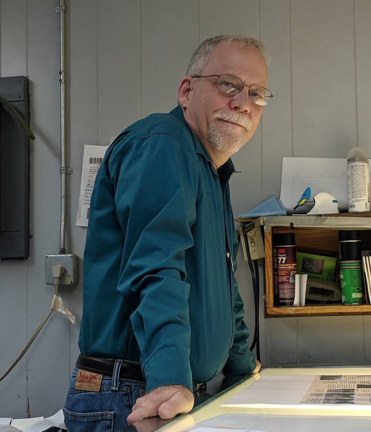 Member Spotlight - Hugh Butler 1 Hugh Light Table