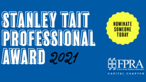 Call for Nominations – 2021 Stanley Tait Professional Award